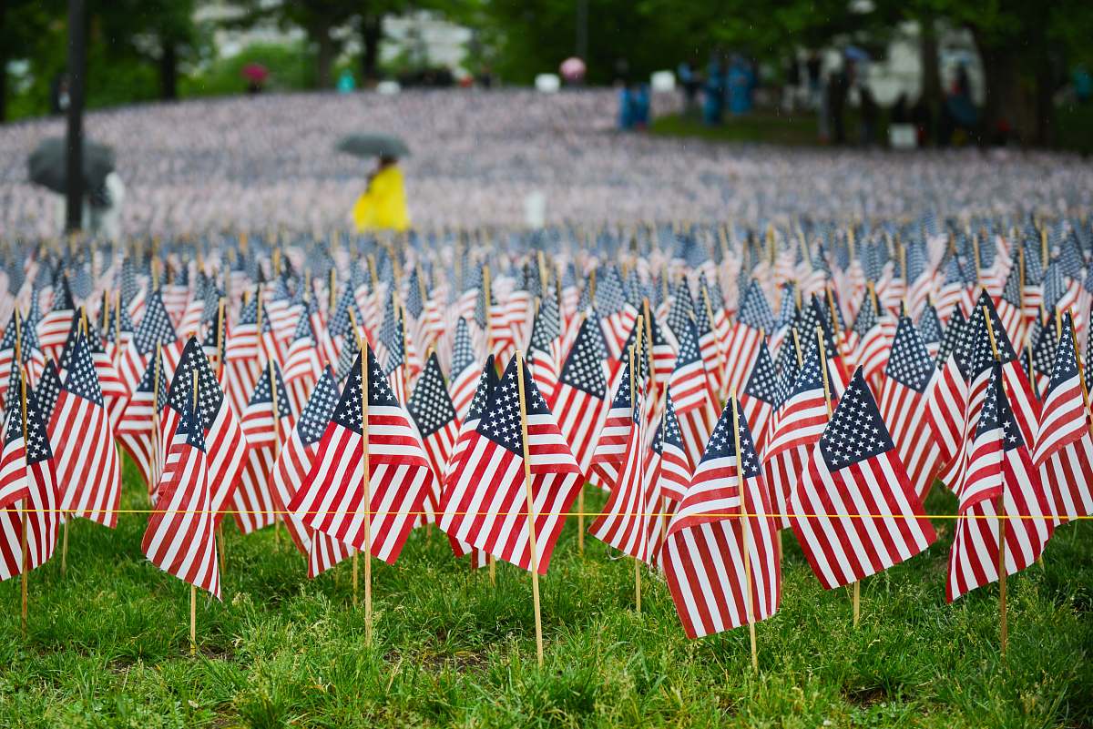 united states flag of America lot usa